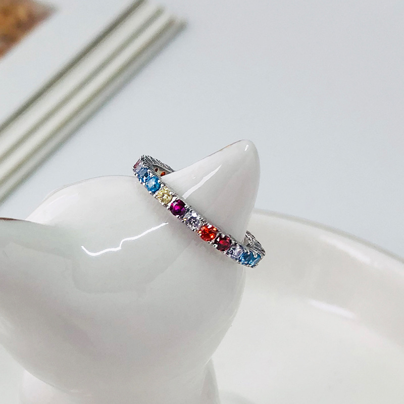 18K Gold Authentic S925 Sterling Silver FINE Jewelry Tennis Colored CZ Zircon eternal perpetual Love ring adjust TLJ1297
18K Gold Authentic S925 Sterling Silver FINE Jewelry Tennis Colored CZ Zircon eternal perpetual Love ring adjust TLJ1297