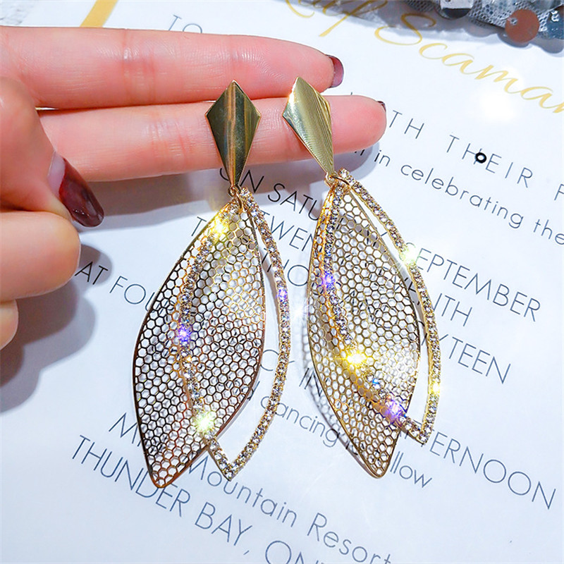 FYUAN Geometric Rhinestone Drop Earrings for Women 2020 Bijoux Gold Silver Color Leaf Dangle Earrings Statement Jewelry
FYUAN Geometric Rhinestone Drop Earrings for Women 2020 Bijoux Gold Silver Color Leaf Dangle Earrings Statement Jewelry