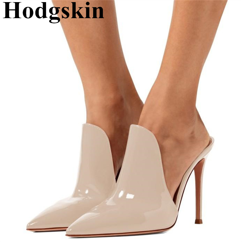 Luxury Patent Leather Suede High Heels Slides Pointed Toe Slippers Women Summer Party Dress Shoes Stiletto Thin Heel Mules, 01
Luxury Patent Leather Suede High Heels Slides Pointed Toe Slippers Women Summer Party Dress Shoes Stiletto Thin Heel Mules, 01