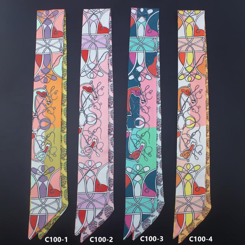 Chain Print Twill Silk Scarf For Women Small Tie Head Scarves Fashion Hair Bag Ribbons Summer Small Skinny Scarf
Chain Print Twill Silk Scarf For Women Small Tie Head Scarves Fashion Hair Bag Ribbons Summer Small Skinny Scarf