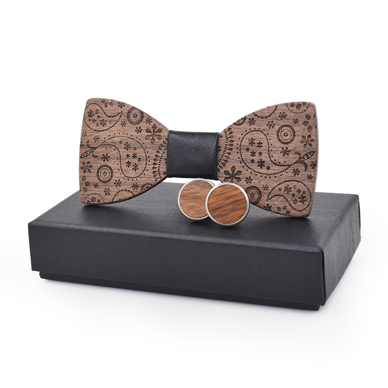 dropshipping high quality trendy butterfly bowtie black walnut painting wood bow tie set with cufflink box for male female
dropshipping high quality trendy butterfly bowtie black walnut painting wood bow tie set with cufflink box for male female