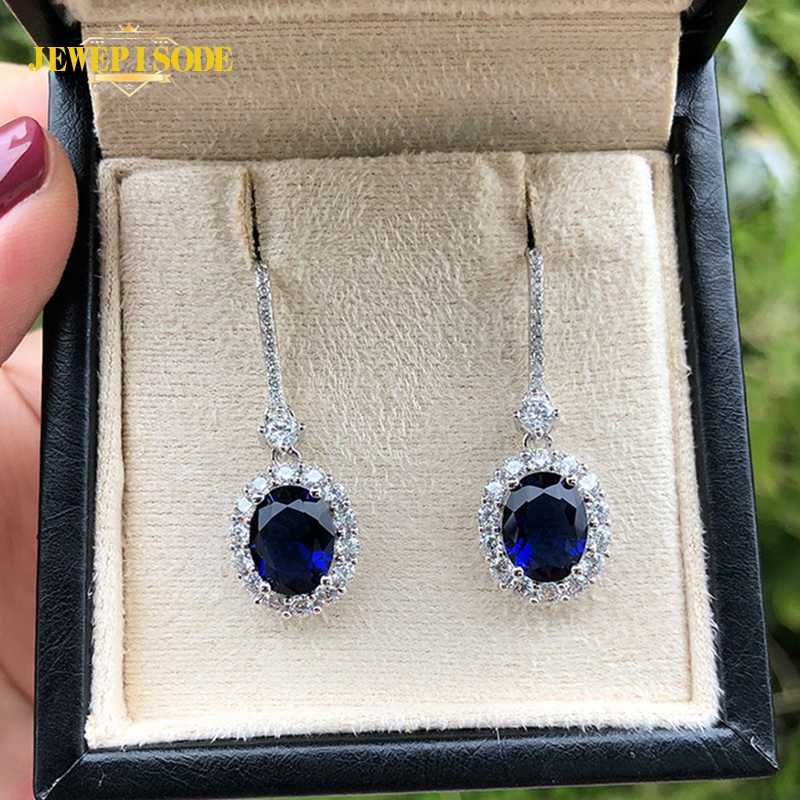 Jewepisode Top Quality Sapphire Ruby 925 Sterling Silver Drop Earrings For Women Vintage Anniversary Female Fine Jewelry Earring
Jewepisode Top Quality Sapphire Ruby 925 Sterling Silver Drop Earrings For Women Vintage Anniversary Female Fine Jewelry Earring