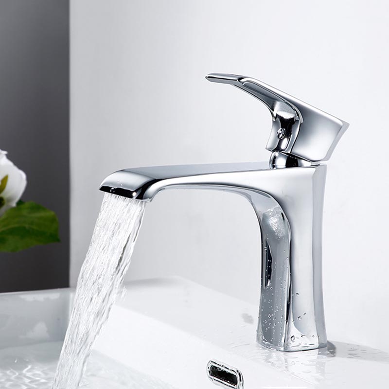 Chrome Brass Bathroom Basin Mixer Hot And Cold Waterfall Tap Toilet Bath Single Hole Mixer Tap 
Chrome Brass Bathroom Basin Mixer Hot And Cold Waterfall Tap Toilet Bath Single Hole Mixer Tap
