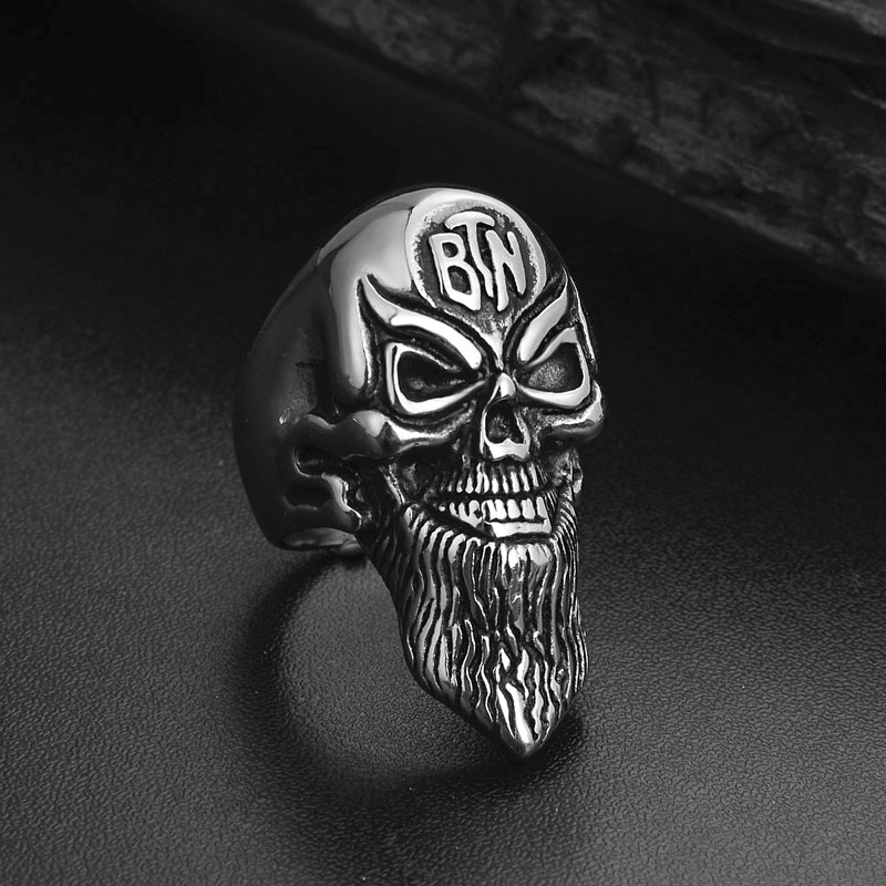 Valily Cool Men's Bearded Mustache Gentleman Skull Rings 316L Stainless Steel Punk Biker Silver Color Rings Jewelry
Valily Cool Men's Bearded Mustache Gentleman Skull Rings 316L Stainless Steel Punk Biker Silver Color Rings Jewelry
