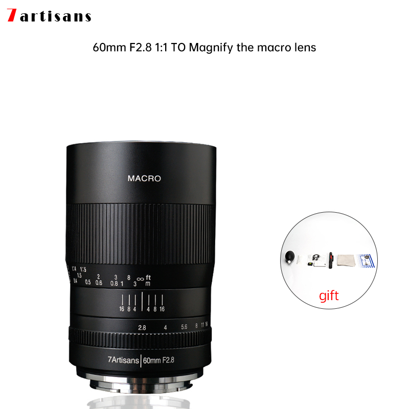 7artisans 60mm f2.8 magnification macro lens is suitable for the Canon EOSM EOSR E Fuji M43 nikon z Mount 
7artisans 60mm f2.8 magnification macro lens is suitable for the Canon EOSM EOSR E Fuji M43 nikon z Mount