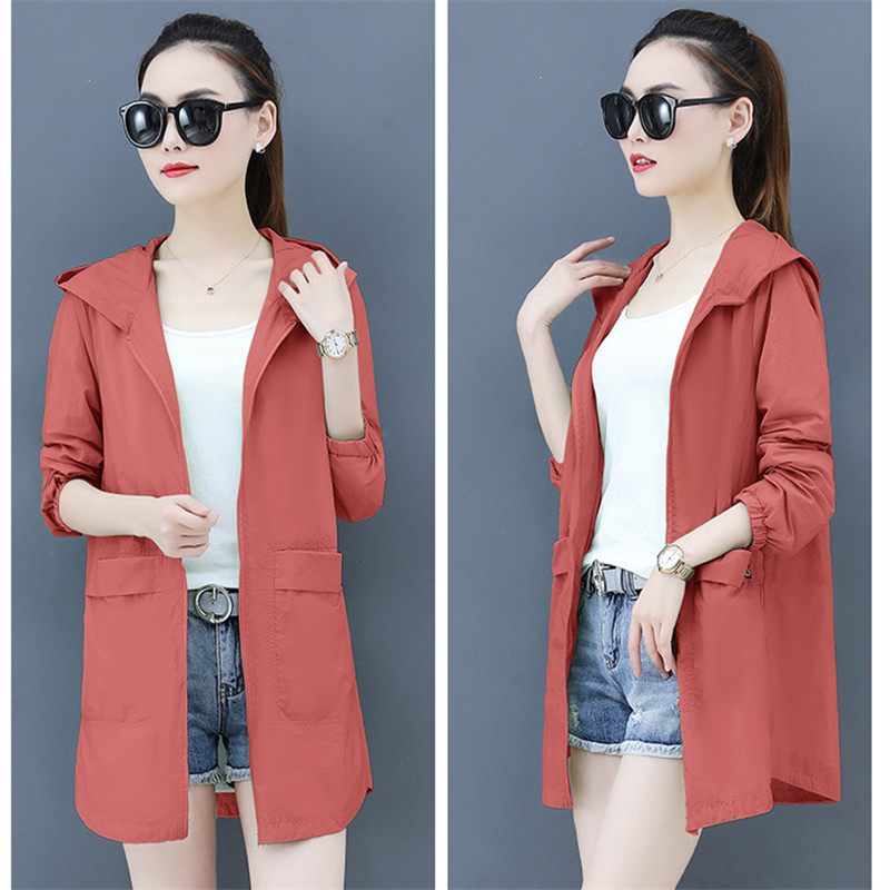 New Korean Plus Size Sun Protection Clothing Women Mid-length Coat 2020 Summer Casual Thin Wild Outerwear Female Tops 5XL Q1281, Green
New Korean Plus Size Sun Protection Clothing Women Mid-length Coat 2020 Summer Casual Thin Wild Outerwear Female Tops 5XL Q1281, Green