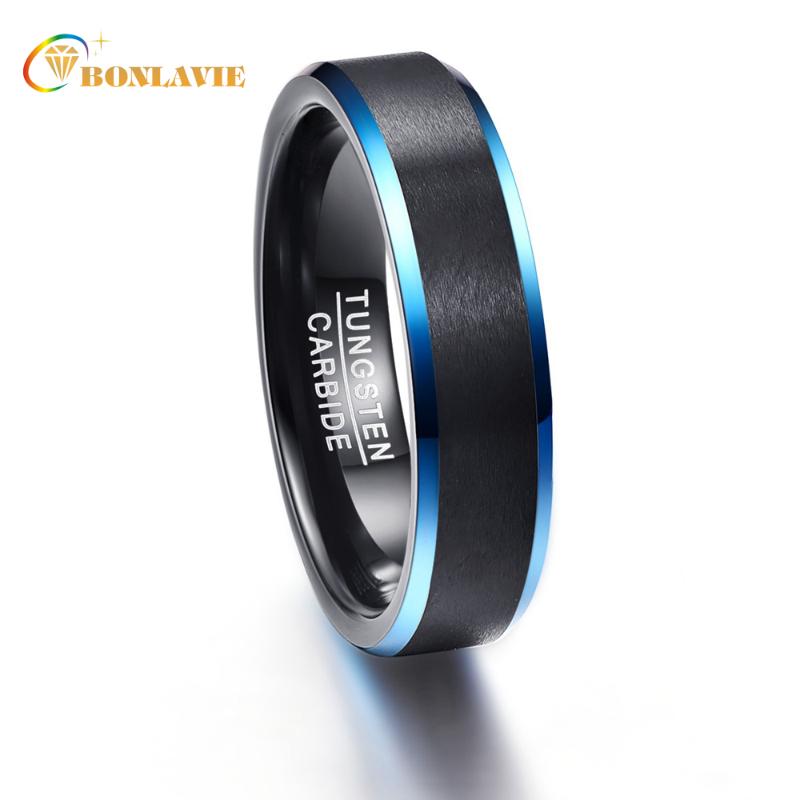 100% Tungsten Carbide Ring Multi-size Black Matte Surface Blue Promise Band Men Rings Middle Anillos para hombres Quality
100% Tungsten Carbide Ring Multi-size Black Matte Surface Blue Promise Band Men Rings Middle Anillos para hombres Quality