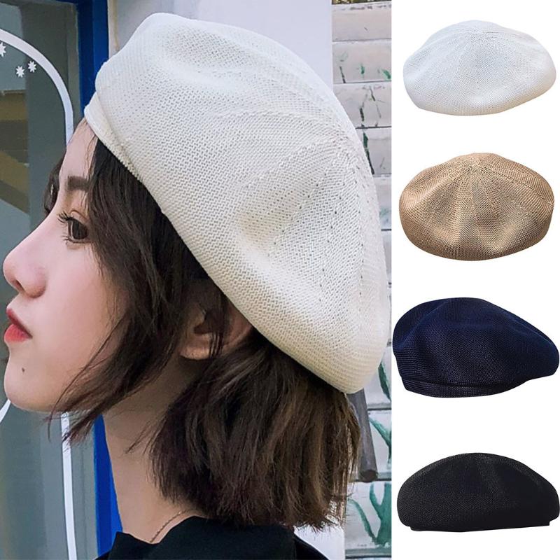 Hot Lady Autumn Winter Berets Hat French Artist British Style Warm Female Knitted Beanie Hat Solid Color Outdoor Headwear Berets, Blue;gray
Hot Lady Autumn Winter Berets Hat French Artist British Style Warm Female Knitted Beanie Hat Solid Color Outdoor Headwear Berets, Blue;gray