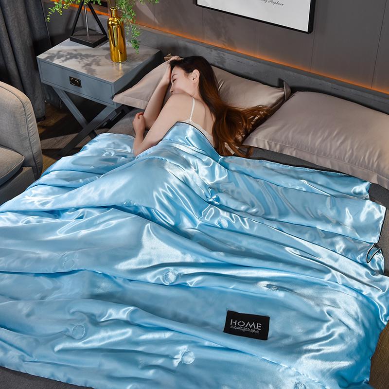 New Bed Quilt Quilt Summer Cool Feeling Ice Silk Summer Washed Silk Cool Air Conditioning Solid Color, Pink
New Bed Quilt Quilt Summer Cool Feeling Ice Silk Summer Washed Silk Cool Air Conditioning Solid Color, Pink
