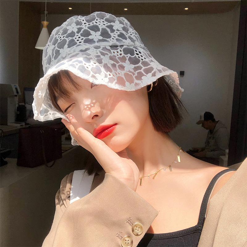 Korea elegant women casual soft bucket hat Girl lady Baggy floppy lace floral hollow-out fisherman hat Royan Panama gorros, White
Korea elegant women casual soft bucket hat Girl lady Baggy floppy lace floral hollow-out fisherman hat Royan Panama gorros, White