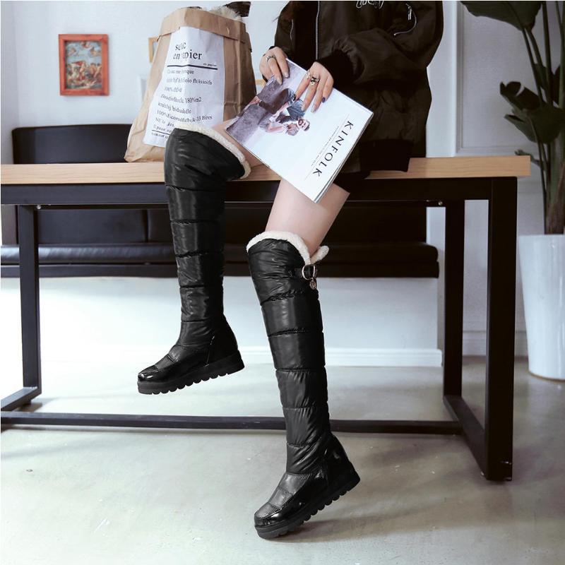 Sarairis New Fashion 2020 Non-Slip Comfortable Over The Knee Boots Woman Shoes Buckle Decorative Waterproof Warm Winter Boots, Black
Sarairis New Fashion 2020 Non-Slip Comfortable Over The Knee Boots Woman Shoes Buckle Decorative Waterproof Warm Winter Boots, Black