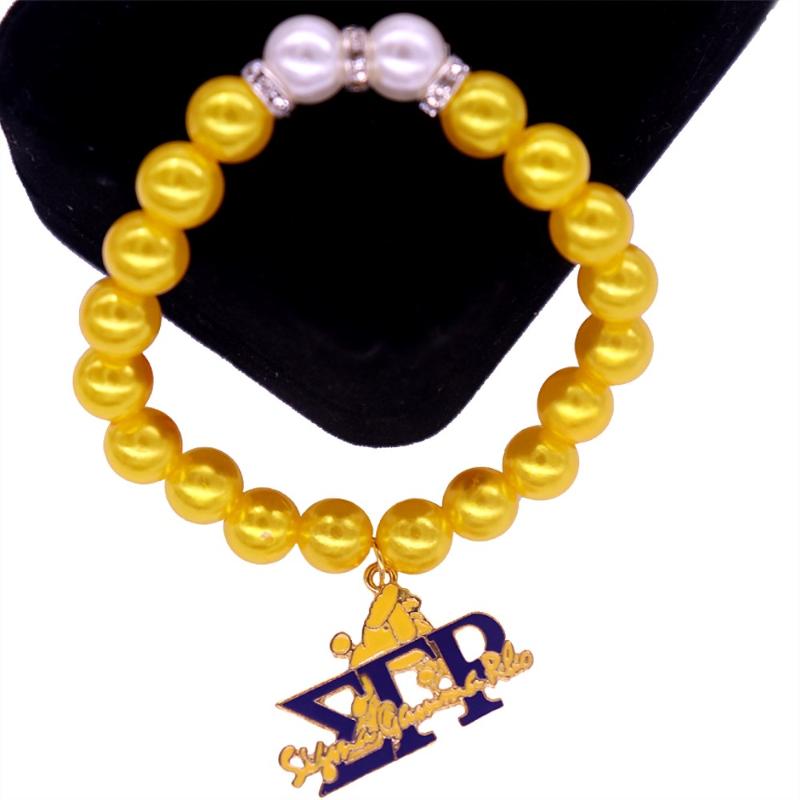 Elastic Handmade Blue Yellow SGR Symbol Poodle Sigma Gamma Rho Bracelets Sorority School Club Jewelry
Elastic Handmade Blue Yellow SGR Symbol Poodle Sigma Gamma Rho Bracelets Sorority School Club Jewelry