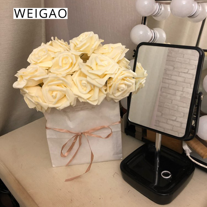 WEIGAO 25pcs Multicolor PE Foam Flowers wedding decoration Artificial Rose Flower Bridal Bouquet Home Decor Rose Valentine's day, Style c
WEIGAO 25pcs Multicolor PE Foam Flowers wedding decoration Artificial Rose Flower Bridal Bouquet Home Decor Rose Valentine's day, Style c