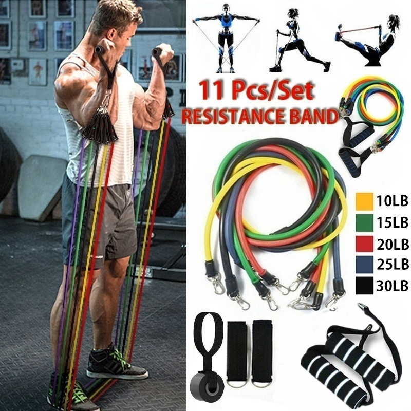 Fitness Resistance Tube Band Yoga Gym Stretch Pull Rope 11pcs/set Exercise Training Expander Door Anchor With Handle Ankle Sport
Fitness Resistance Tube Band Yoga Gym Stretch Pull Rope 11pcs/set Exercise Training Expander Door Anchor With Handle Ankle Sport