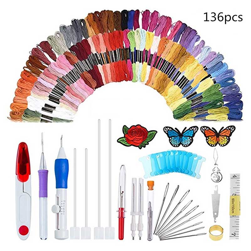 136/85/70/50/12/10pcs Cross stitch tool set DIY embroidery stitching punch needle tool embroidery needle DIY craft sewing
136/85/70/50/12/10pcs Cross stitch tool set DIY embroidery stitching punch needle tool embroidery needle DIY craft sewing