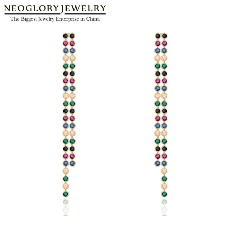 Neoglory Trendy Tassel Multicolor Rhinestone Long Earrings For Women Colorful Beads Crystal Rainbow Earrings Gift For Friend
Neoglory Trendy Tassel Multicolor Rhinestone Long Earrings For Women Colorful Beads Crystal Rainbow Earrings Gift For Friend