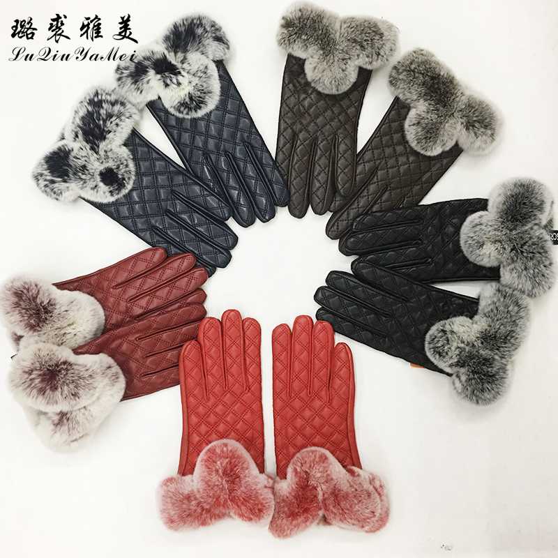 Genuine Leather Gloves Touch Screen Warm Real Rex Fur Glove Mittens Female Luxury Russian 2020 New Leather Gloves Women
Genuine Leather Gloves Touch Screen Warm Real Rex Fur Glove Mittens Female Luxury Russian 2020 New Leather Gloves Women
