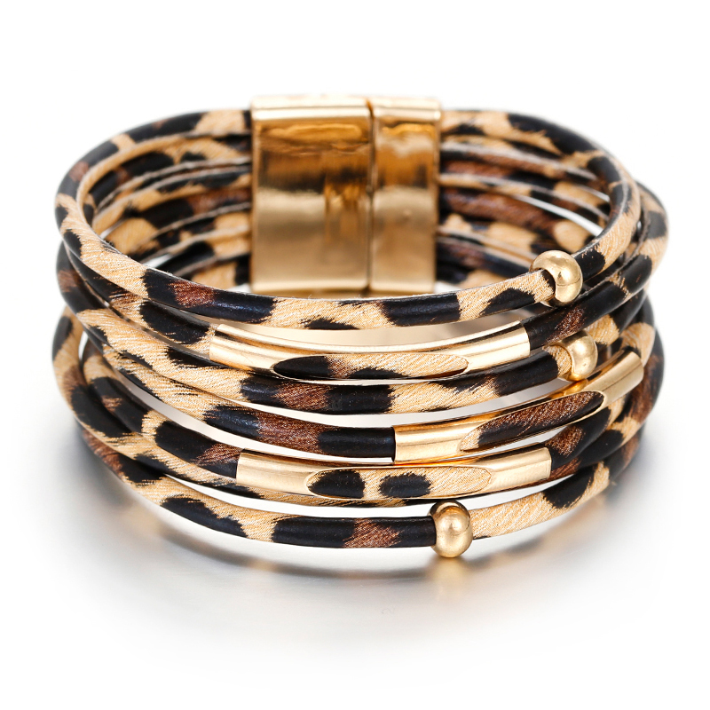 Leopard Leather Bracelets For Women 2020 Fashion Bracelets & Bangles Elegant Multilayer Wide Wrap Bracelet Jewelry
Leopard Leather Bracelets For Women 2020 Fashion Bracelets & Bangles Elegant Multilayer Wide Wrap Bracelet Jewelry