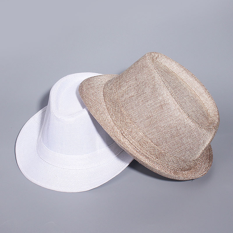 Wide Brim Hats Spring And Summer White Jazz Outdoor Hat Panama Women Men Ladies Fedoras Top For 2021