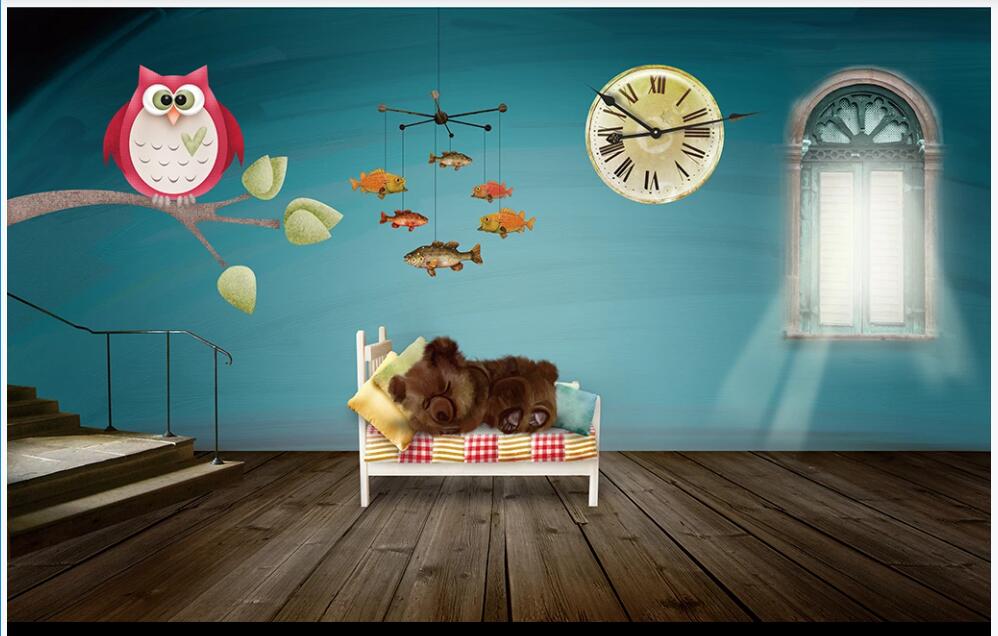 3d photo wallpaper custom mural on the wall Dark cartoon bear owl children room home decor photo wallpaper in the living room, Non-woven wallpaper
3d photo wallpaper custom mural on the wall Dark cartoon bear owl children room home decor photo wallpaper in the living room, Non-woven wallpaper