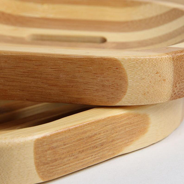 free shipping Natural Bamboo Soap Dishes Tray Holder Bathroom Soap Rack Plate Box Container