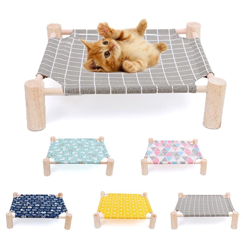 Wood Canvas Summer Hammock Cat Bed Pet Cat House Pet Accessories Lounge Bed for Small Dogs Cats Sleeping Mat
Wood Canvas Summer Hammock Cat Bed Pet Cat House Pet Accessories Lounge Bed for Small Dogs Cats Sleeping Mat