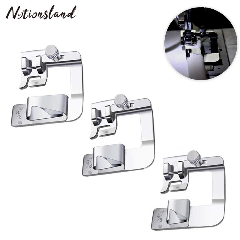 1PC Sewing Machine Presser Foot Rolled Hem Feet Set Household Sewing Machine Parts Tool Accessories 3 Size
1PC Sewing Machine Presser Foot Rolled Hem Feet Set Household Sewing Machine Parts Tool Accessories 3 Size