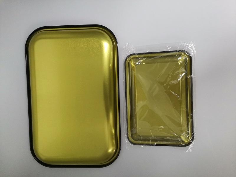 DIY Sublimation Rolling Tray Metal Cigarette Smoking Rolling Tray Herb Tobacco Tinplate Plate Discs Smoke Cigarette Paper Tray free shipping