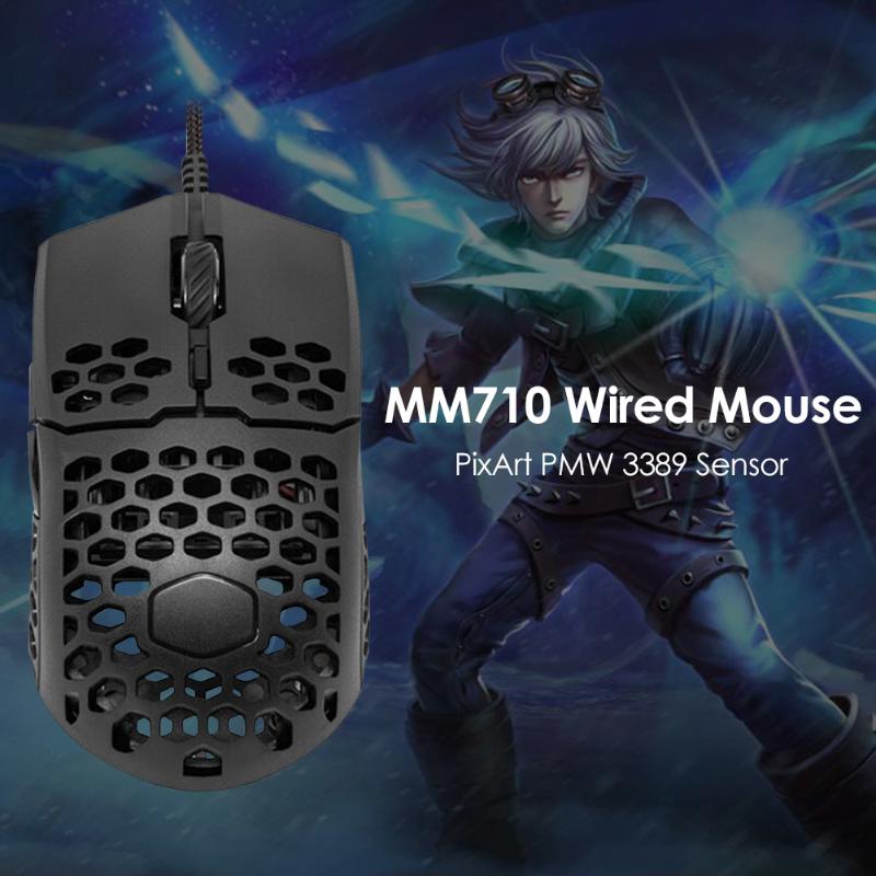 MM710 Gaming Mouse Wired Mice 7 Gear 16000 DPI Honeycomb Shell Cooler USBCable Game Mouse For PC Laptop Notebook
MM710 Gaming Mouse Wired Mice 7 Gear 16000 DPI Honeycomb Shell Cooler USBCable Game Mouse For PC Laptop Notebook