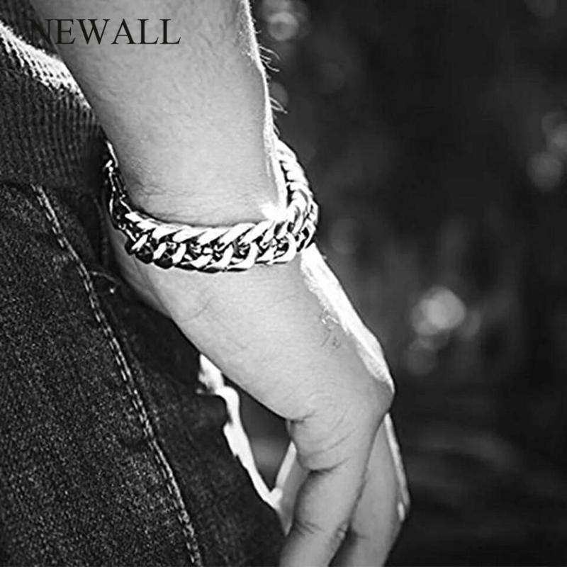 Newall 2020 100% stainless steel Gold silver men thick bracelet male cuban link hand chain accessories men gift couple bracelet
Newall 2020 100% stainless steel Gold silver men thick bracelet male cuban link hand chain accessories men gift couple bracelet