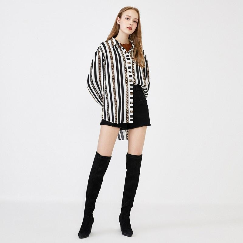 GOOHOJIO 2020 New Harajuku Stripe Print Womens Shirt Vintage Elegant Blouse Women Autumn Long Sleeve Female Clothes Loose Shirt, White 
GOOHOJIO 2020 New Harajuku Stripe Print Womens Shirt Vintage Elegant Blouse Women Autumn Long Sleeve Female Clothes Loose Shirt, White