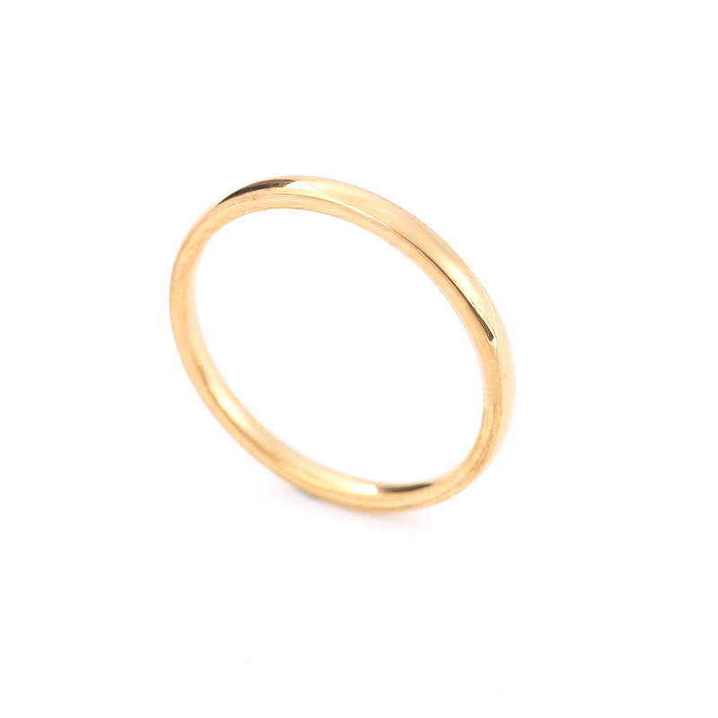 women rings fashion personality gold ring 2mm curved inner and outer spherical smooth stainless steel all-match thin ring
women rings fashion personality gold ring 2mm curved inner and outer spherical smooth stainless steel all-match thin ring