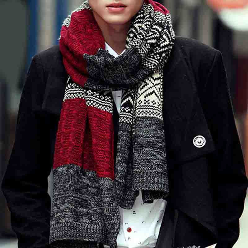 Casual Men Wool Knitted Cashmere Scarf Multi-color Patchwork Thick Warm Couple Scarves Long Fashion Shawls Wrap Twist Scarf
Casual Men Wool Knitted Cashmere Scarf Multi-color Patchwork Thick Warm Couple Scarves Long Fashion Shawls Wrap Twist Scarf