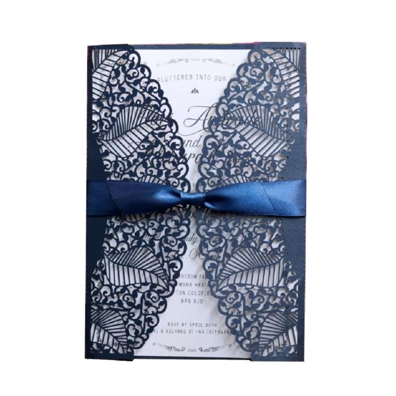 50pcs Navy blue Hollow Lace Leaf Invitations Business invites Laser Cut Christmas Thanksgiving wish Greeting Cards
50pcs Navy blue Hollow Lace Leaf Invitations Business invites Laser Cut Christmas Thanksgiving wish Greeting Cards