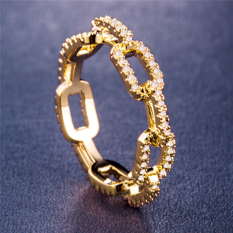 New Creative Chain Design Women White Zircon Ring With Micro Paved Destiny Link Couple Ring For Girlfriend&Boyfriend Hot Selling Items, Silver
New Creative Chain Design Women White Zircon Ring With Micro Paved Destiny Link Couple Ring For Girlfriend&Boyfriend Hot Selling Items, Silver