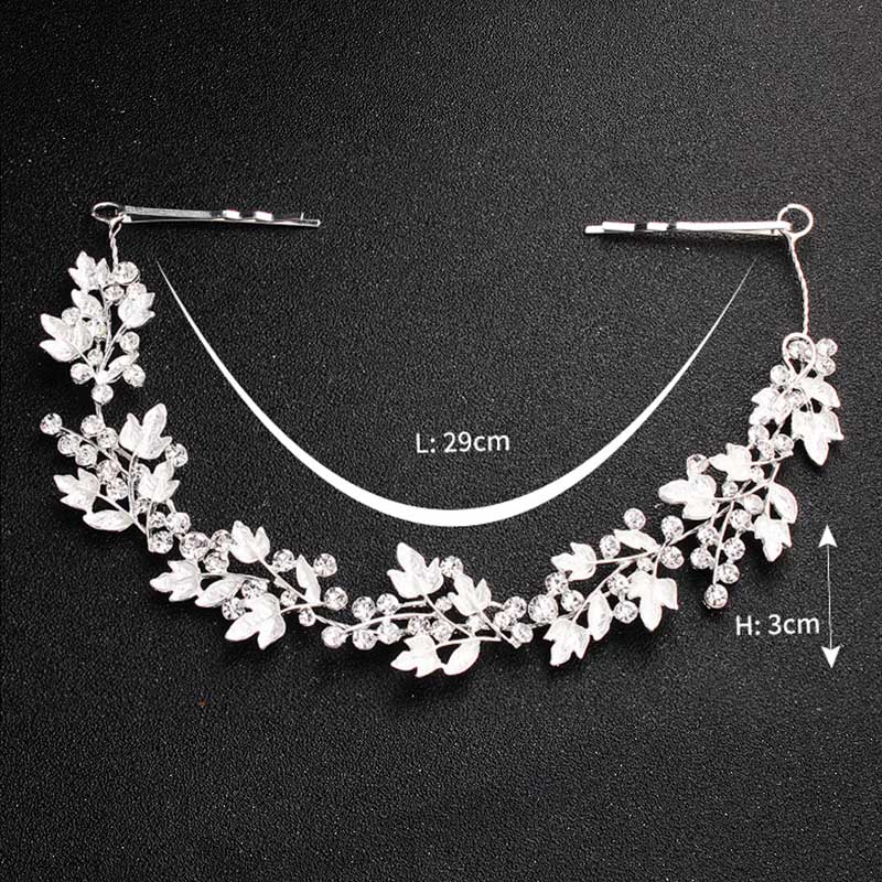 FORSEVEN Women Girl Birthday Party Hairbands Crystal Flower Leaf Headbands Headpieces with Hairpins for Bride Noiva Wedding
FORSEVEN Women Girl Birthday Party Hairbands Crystal Flower Leaf Headbands Headpieces with Hairpins for Bride Noiva Wedding