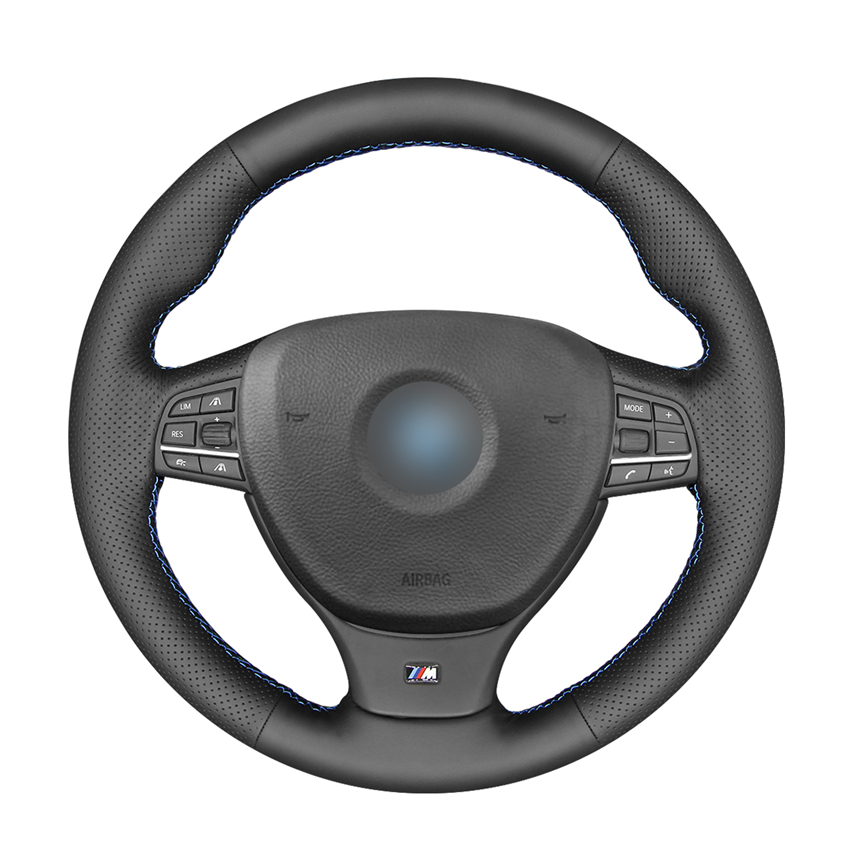 Hand-stitched Black Artificial Leather Car Steering Wheel Cover for BMW M Sport F10 F11 F07 M5 F10 2011-2013 F12 F13 F06 F01 F02
Hand-stitched Black Artificial Leather Car Steering Wheel Cover for BMW M Sport F10 F11 F07 M5 F10 2011-2013 F12 F13 F06 F01 F02
