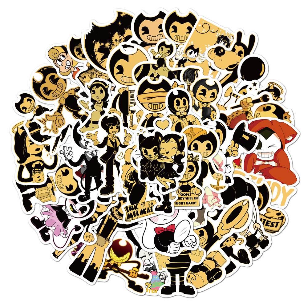 50 PCS Skateboard Stickers Bendy and the Ink For Car Laptop Fridge Helmet Stickers Pad Bicycle Bike Motorcycle PS4 Notebook Guitar Pvc Decal, Multi colors
50 PCS Skateboard Stickers Bendy and the Ink For Car Laptop Fridge Helmet Stickers Pad Bicycle Bike Motorcycle PS4 Notebook Guitar Pvc Decal, Multi colors
