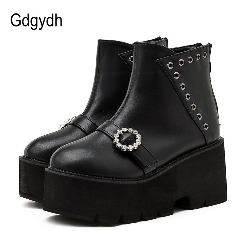 Gdgydh Sexy Rivets Women Boots Shoes Thick Heels Rhinestone Platform Heel Female Footwear For Pary Black Punk Style Discount, Black shoes
Gdgydh Sexy Rivets Women Boots Shoes Thick Heels Rhinestone Platform Heel Female Footwear For Pary Black Punk Style Discount, Black shoes
