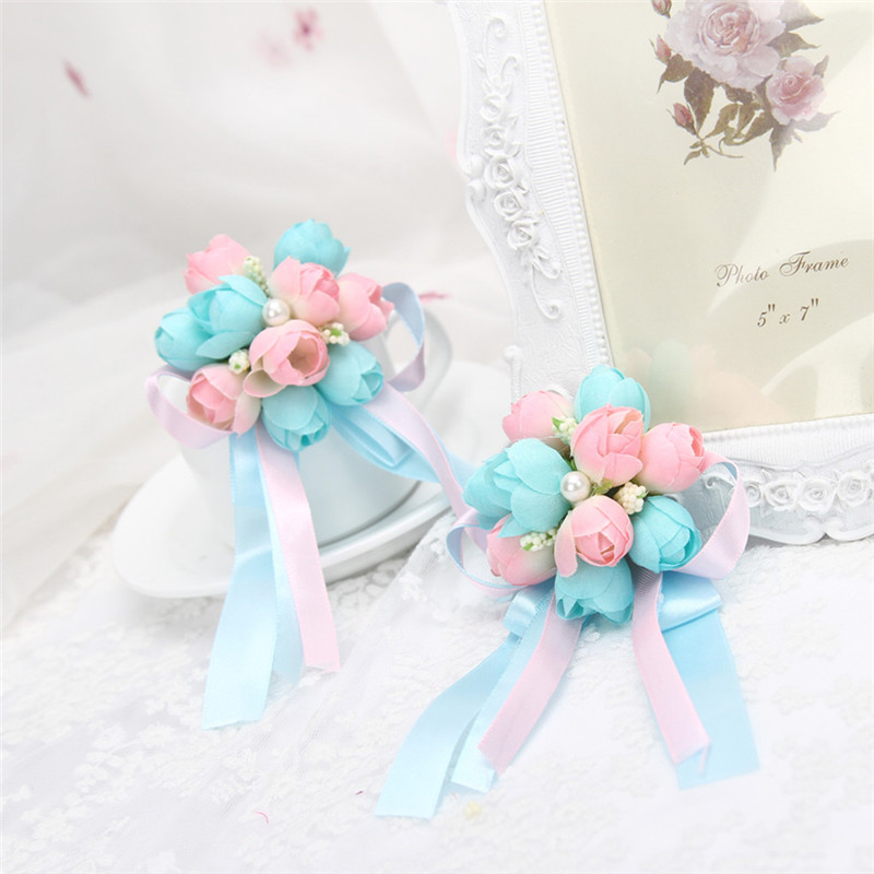 10 Colors Beautiful Bride Corsage Artificial Wedding Party Flower Silk Ribbon Decoration Bridesmaid Corsage Flower For Wedding
10 Colors Beautiful Bride Corsage Artificial Wedding Party Flower Silk Ribbon Decoration Bridesmaid Corsage Flower For Wedding