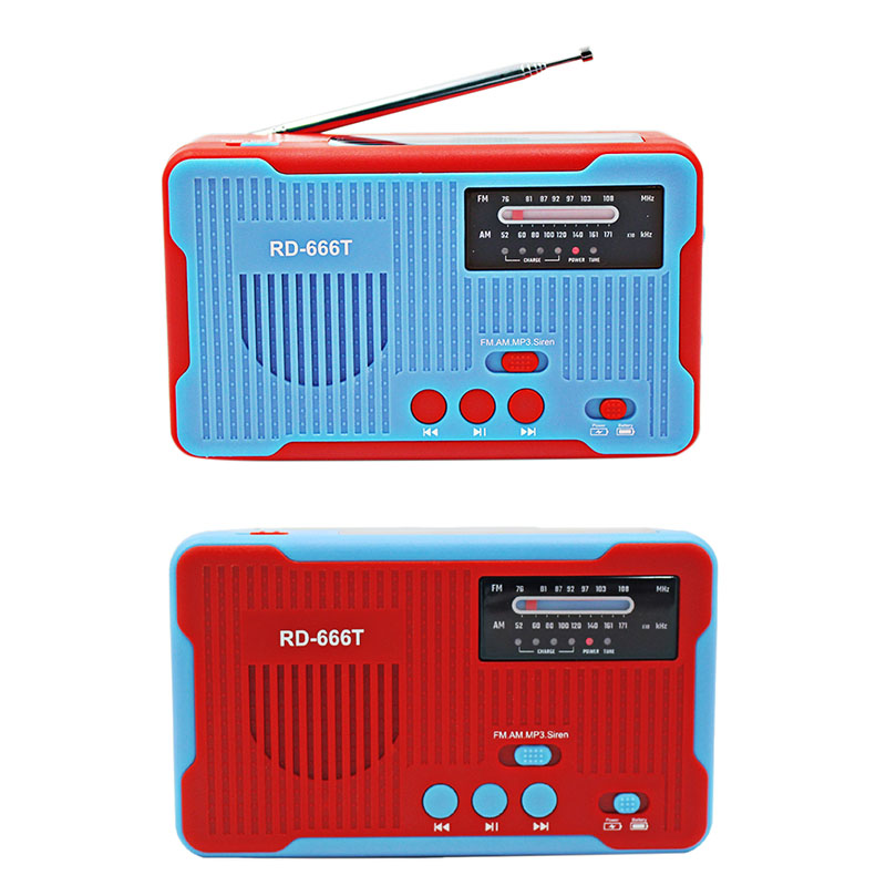 Emergency Radio Solar Powered AM/FM Radio Hand Crank with Emergency Alarm Power Bank for MP3 Play
Emergency Radio Solar Powered AM/FM Radio Hand Crank with Emergency Alarm Power Bank for MP3 Play