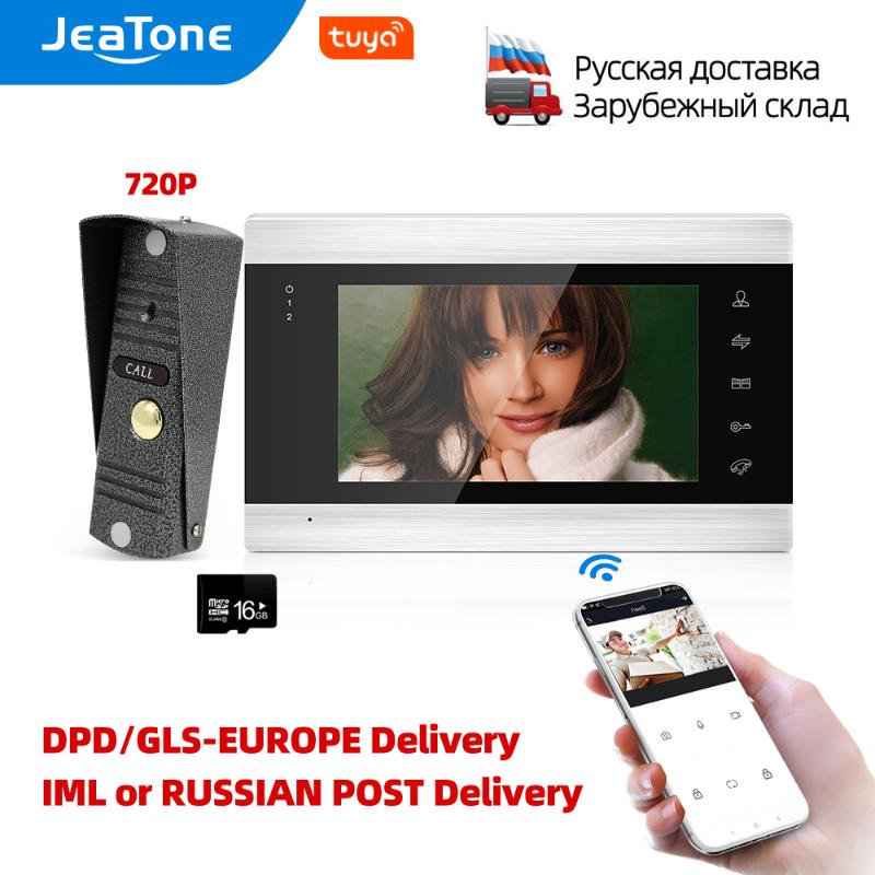 Jeatone 7 inch Wifi Tuya Home Video Intercom Video Door Phone Shipped from EU/RU/CN, Support Remote APP unlock Motion Detection
Jeatone 7 inch Wifi Tuya Home Video Intercom Video Door Phone Shipped from EU/RU/CN, Support Remote APP unlock Motion Detection