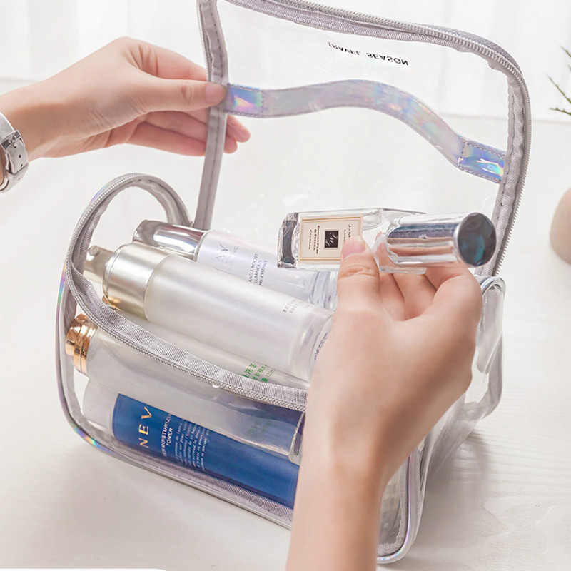 Storage Bags Transparent Cosmetic Bag Female Simple Pvc Waterproof Large Capacity Wash Bathing Bath Travel Portable MJ81112
Storage Bags Transparent Cosmetic Bag Female Simple Pvc Waterproof Large Capacity Wash Bathing Bath Travel Portable MJ81112