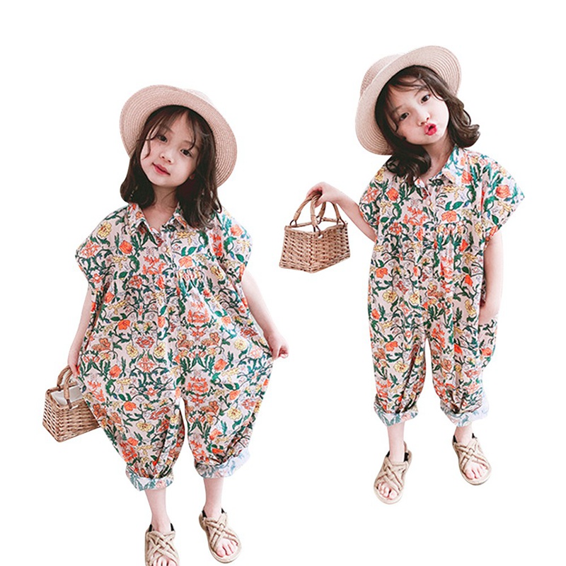 Children Girls' Floral Jumpsuit 2020 Summer Children's Fashion Casual Jumpsuit Outfits Cotton Print Pants Kid Girls Clothing 6T
Children Girls' Floral Jumpsuit 2020 Summer Children's Fashion Casual Jumpsuit Outfits Cotton Print Pants Kid Girls Clothing 6T