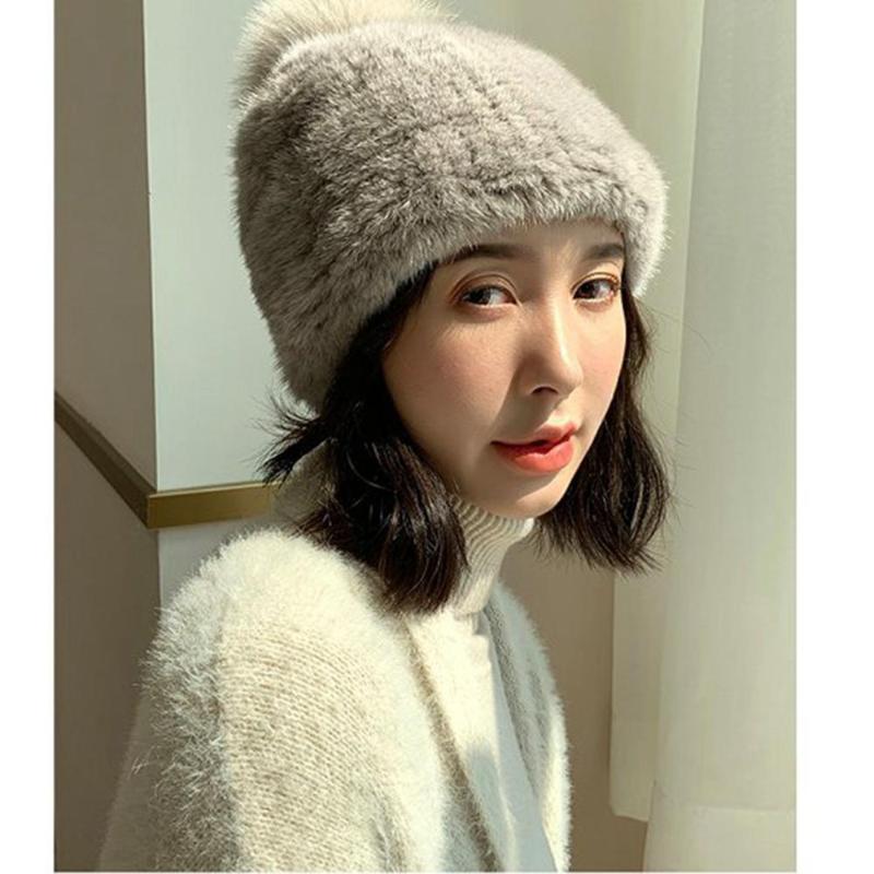 knitted Hat styles female fur Cap Women Winter Headwear girls hats for beanies, Beige 16
knitted Hat styles female fur Cap Women Winter Headwear girls hats for beanies, Beige 16