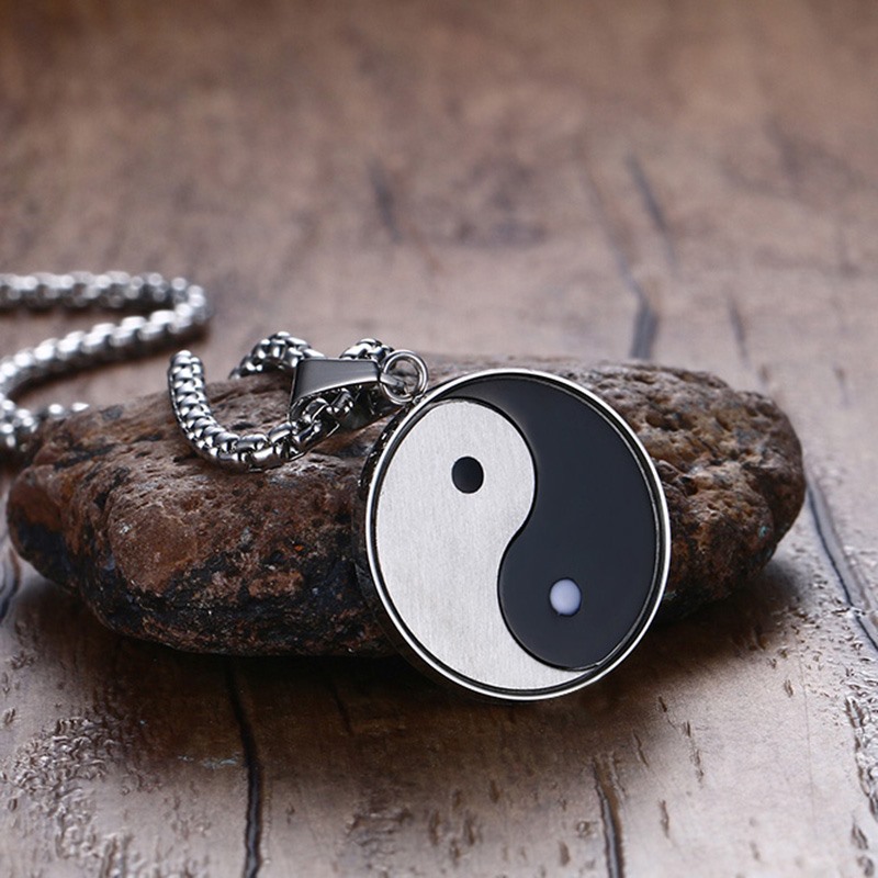 Modyle Chinese Mystical Symbol Yin Yang Pendant Necklace for Men Stainless Steel Gossip Meditates Yoga Two Tone Male Jewelry
Modyle Chinese Mystical Symbol Yin Yang Pendant Necklace for Men Stainless Steel Gossip Meditates Yoga Two Tone Male Jewelry