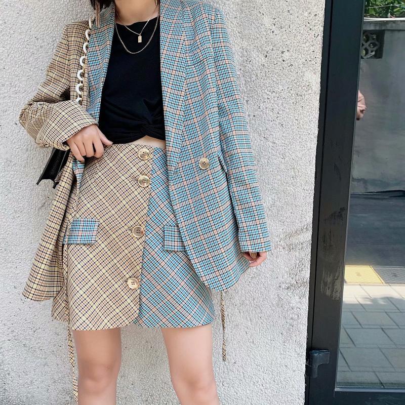 Fashion 2020 Women Blazers and Jackets High Street Striped Hit Color Double Breasted Loose Lady Suit Blazer Coat Ribbons Plaid, Yellow
Fashion 2020 Women Blazers and Jackets High Street Striped Hit Color Double Breasted Loose Lady Suit Blazer Coat Ribbons Plaid, Yellow