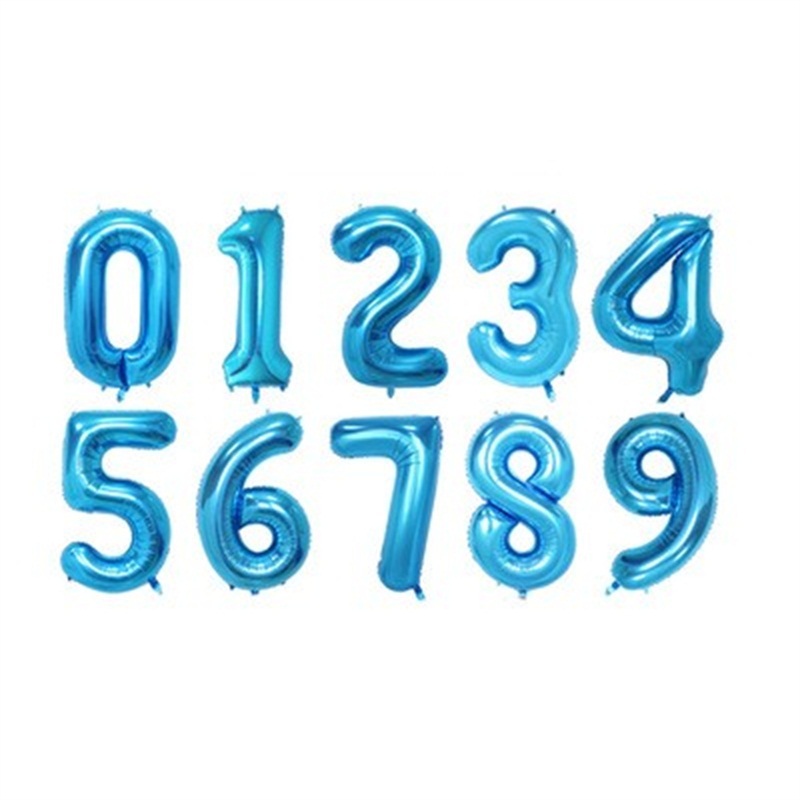 32 Inches Number Balloon Birthday Party Decorations Wedding Home Banquet Aluminum Foil Balloons Globos
