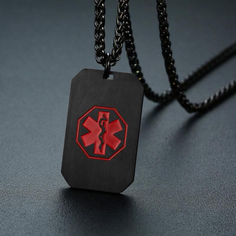 Modyle 2020 New Gold Silver Color Alert ID Necklaces for Women Men Stainless Steel Dog Tag Pendants Necklace
Modyle 2020 New Gold Silver Color Alert ID Necklaces for Women Men Stainless Steel Dog Tag Pendants Necklace