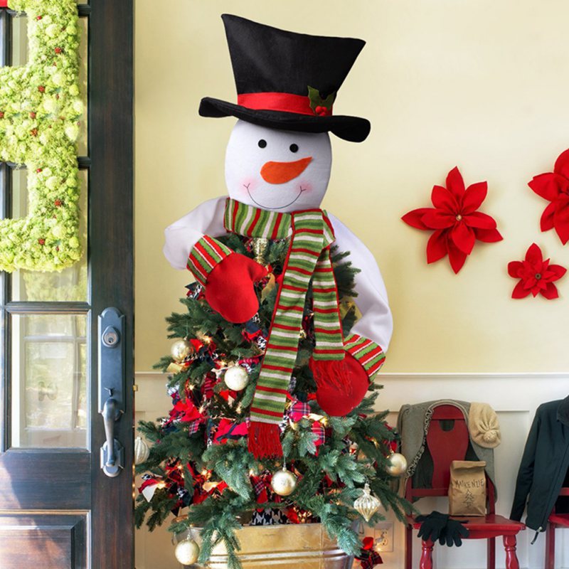 Christmas Tree Top Decorations 3D Snowman Wearing Scarf Christmas Home Xmas Decoration New Year Festival Decoration Supplies
Christmas Tree Top Decorations 3D Snowman Wearing Scarf Christmas Home Xmas Decoration New Year Festival Decoration Supplies